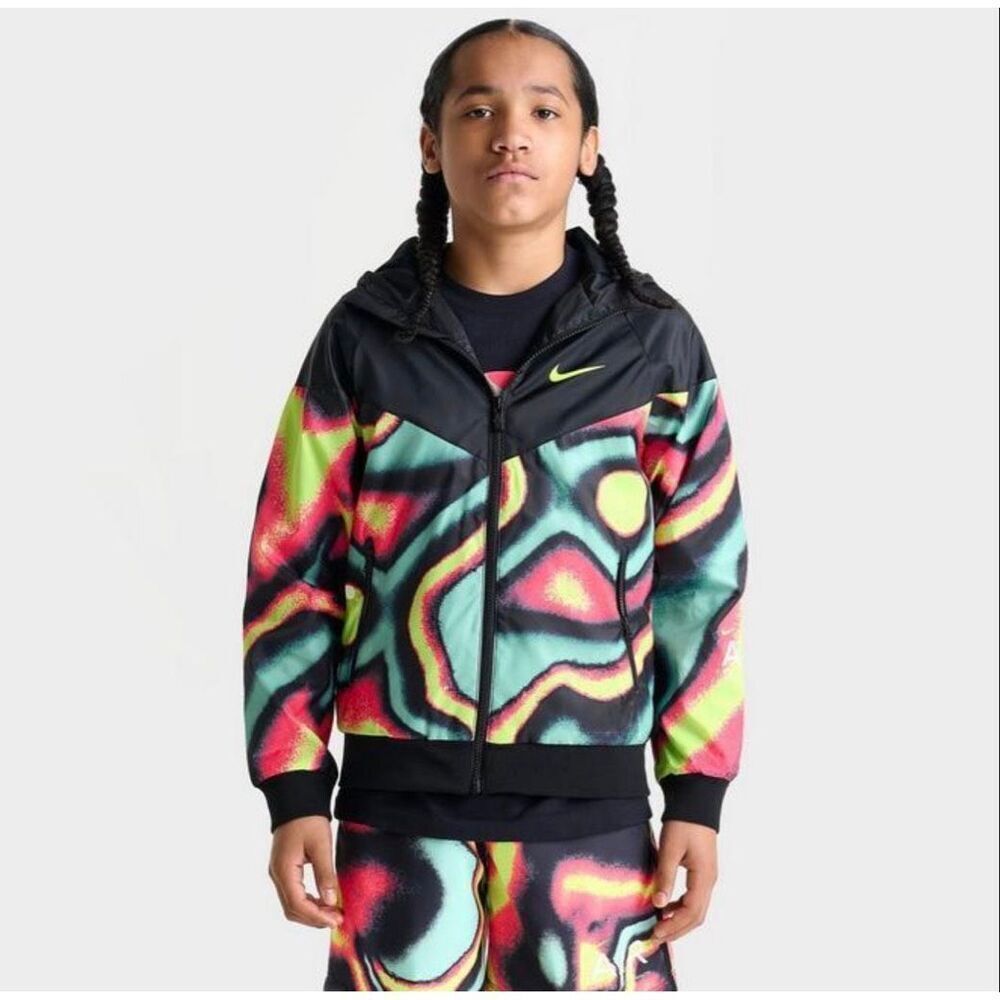 Nike Kids Max Volume Windrunner Woven Lined Jacket size XS 6-7 NWT